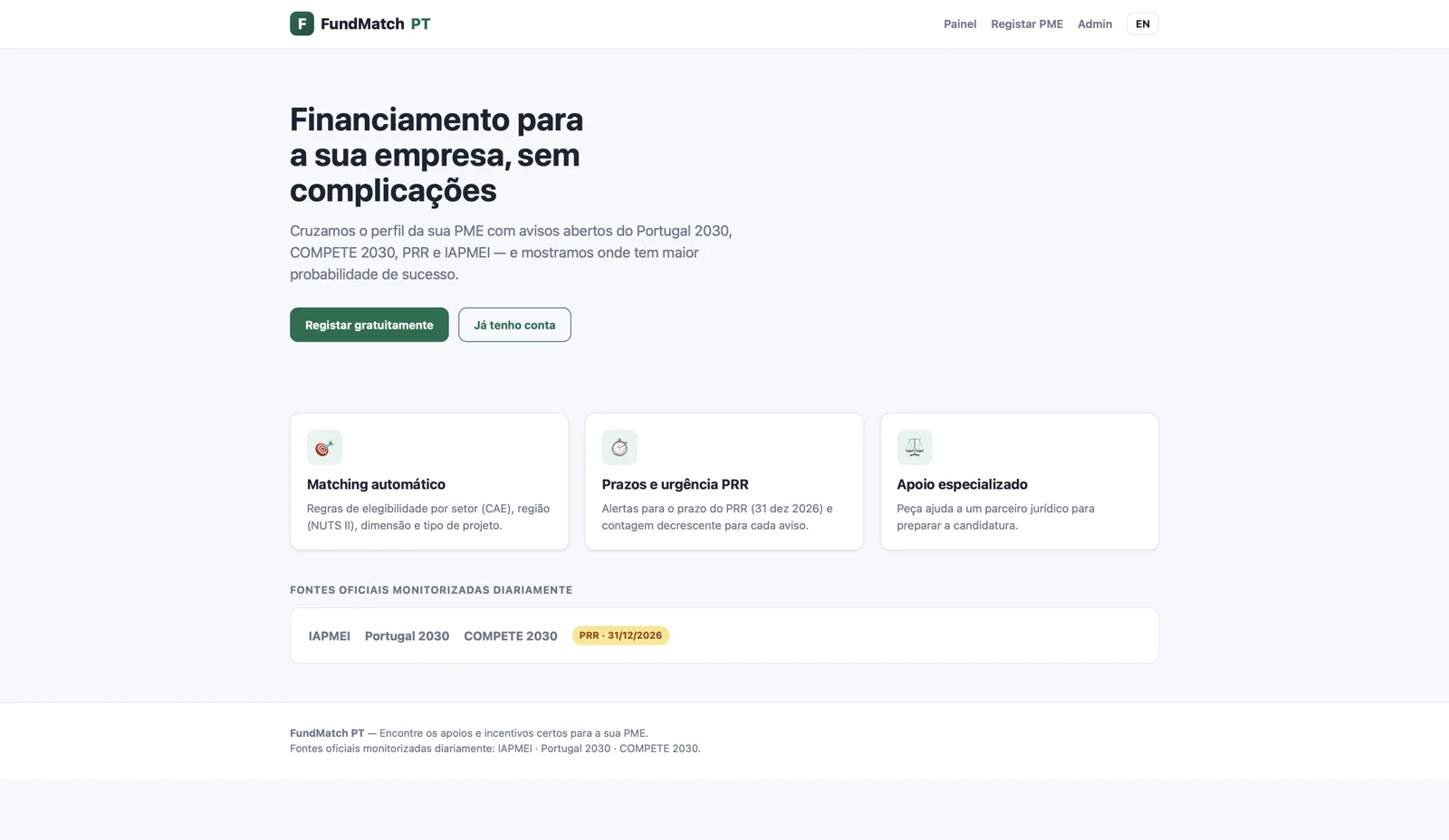 FUNDMATCH PT screenshot