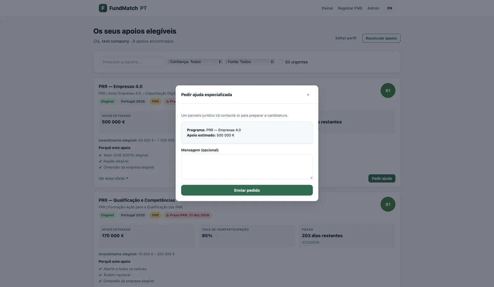 FUNDMATCH PT screenshot 4